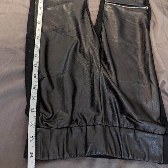 DYNAMITE XS Black Faux Leather Leggings - Picture 5 of 6